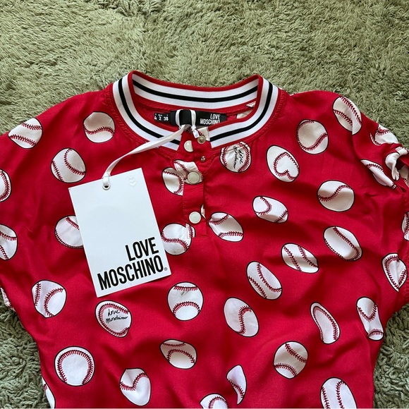 Love Moschino baseball short sleeve mini dress Size US 2. - Picture 3 of 9